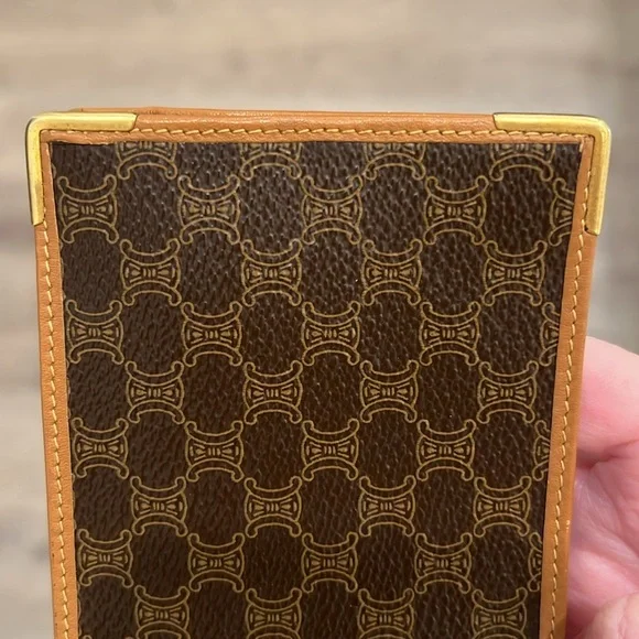 Céline Macadam Triomphe Monogram Bifold Wallet Mens Excellent